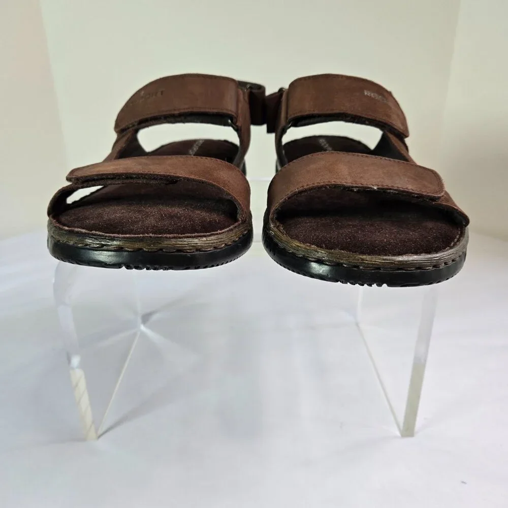 ROCKPORT Men's Jhett Sandals Sz: 8.5 Dark Brown Nubuck